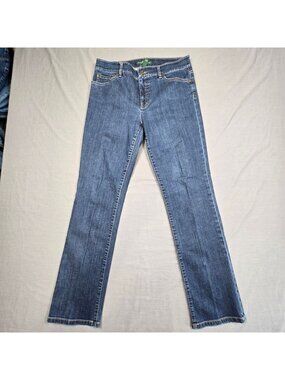 Lauren Ralph Lauren Womens Size 8 Heritage Jean Denim Medium Wash Straight Leg